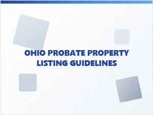 Ohio Probate Asset Inventory Guidelines